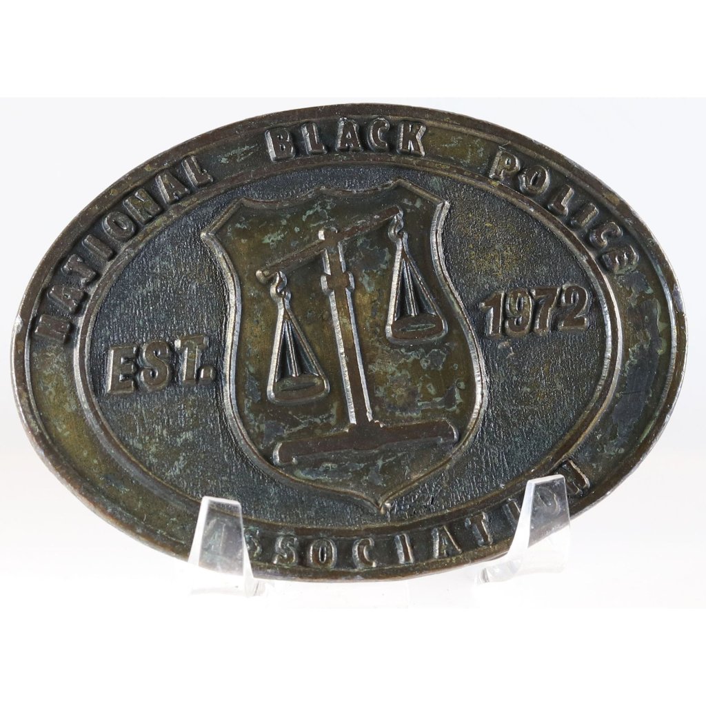 Belt Buckle National Black Police Association Vintage Rare 1970s